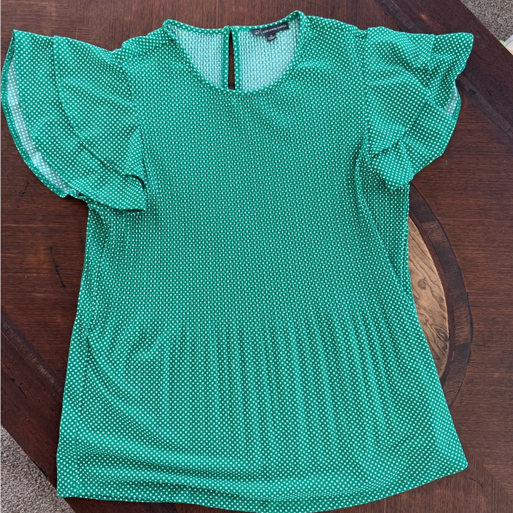 Adrianna Papell Polka Dot Top